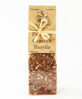 POMIDOR Z CZOSNKIEM I BAZYLIĄ 50 G MIESZ. PRZYPR.